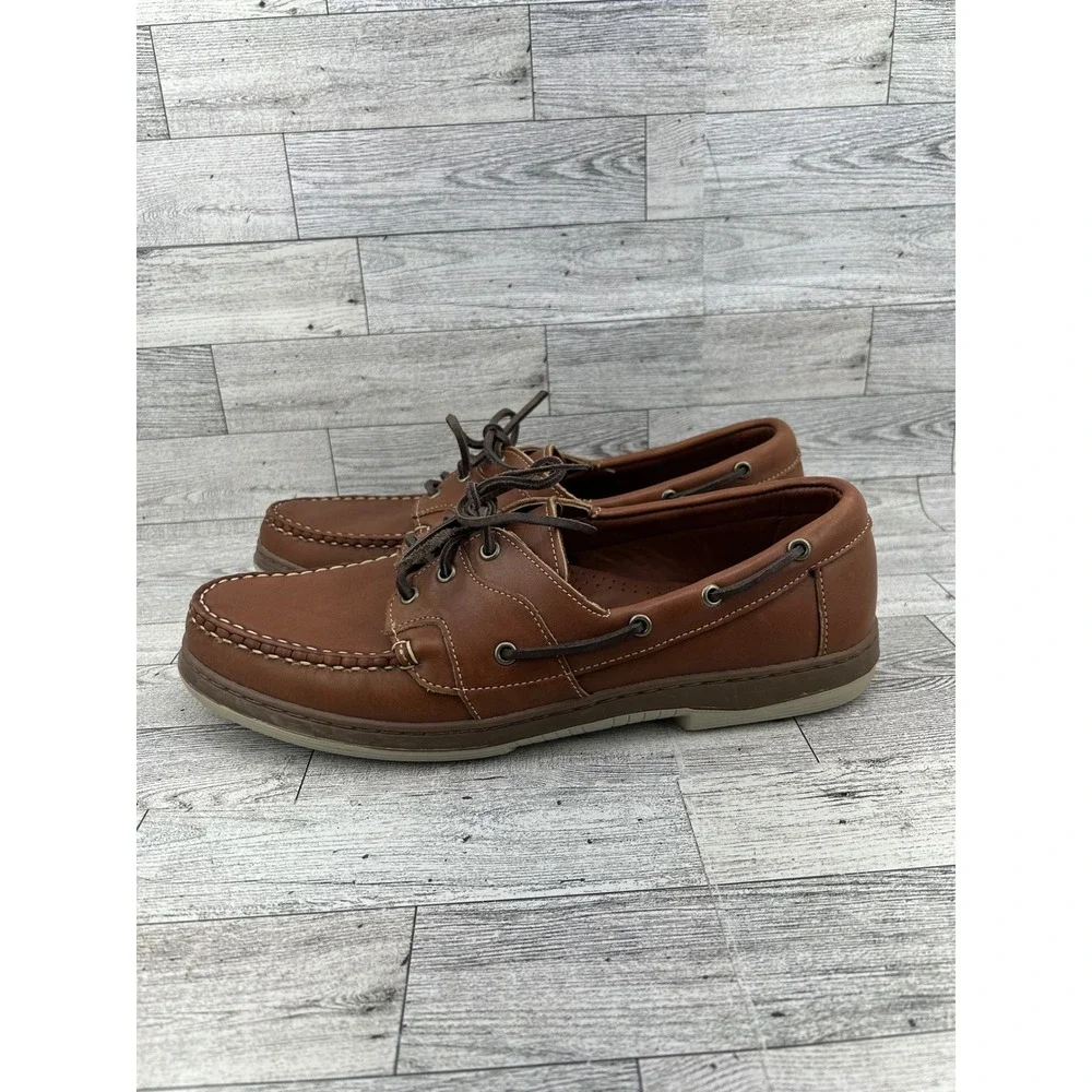 Allen Edmonds Eastport Men Size 11D‎ Tan Leather Boat Shoes Handsewn Loafers